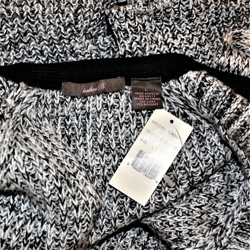 NEW HEATHER B Zipper Cardigan Sweater - Picture 5 of 5